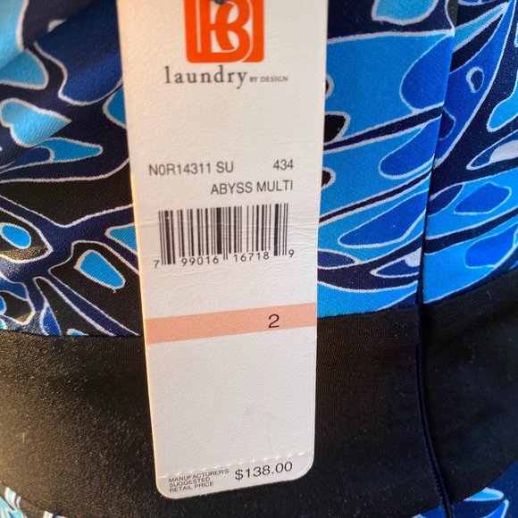 LAUNDRY By Design Abyss Dress Faux Wrap NWT 2 - Picture 5 of 16